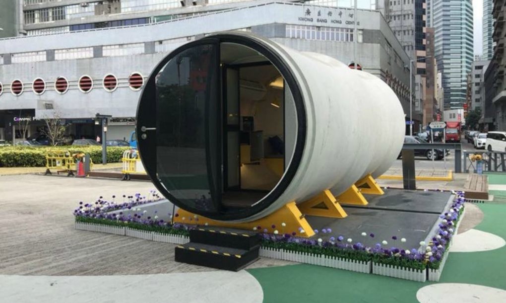 Opod Tube House je napravljen od pregradne betonske cevi