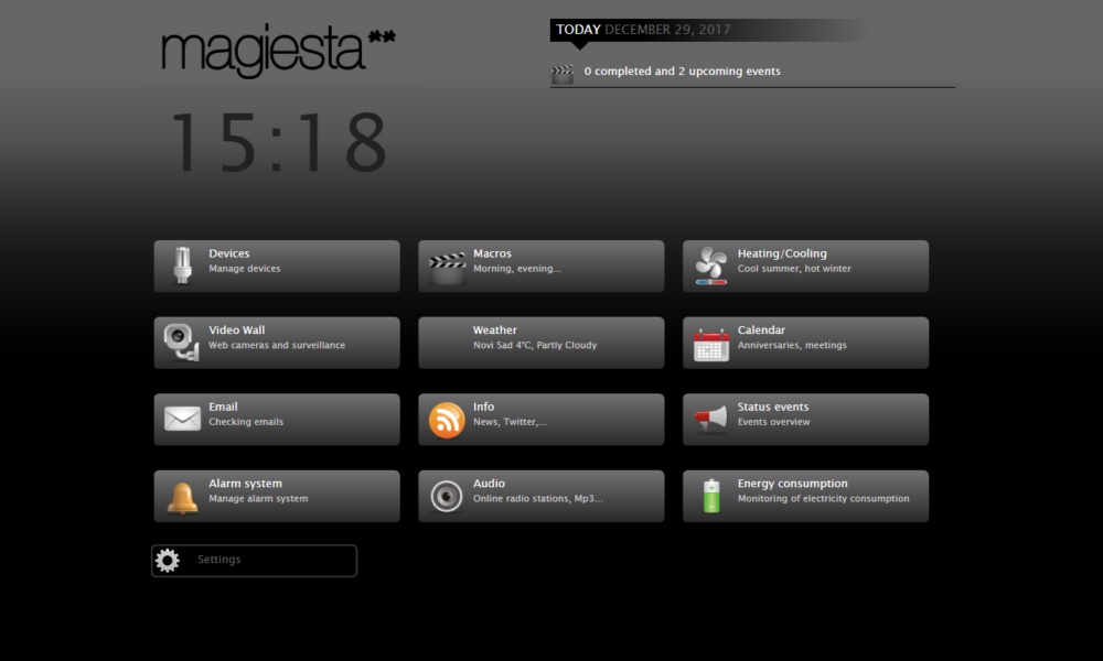 Magiesta home page