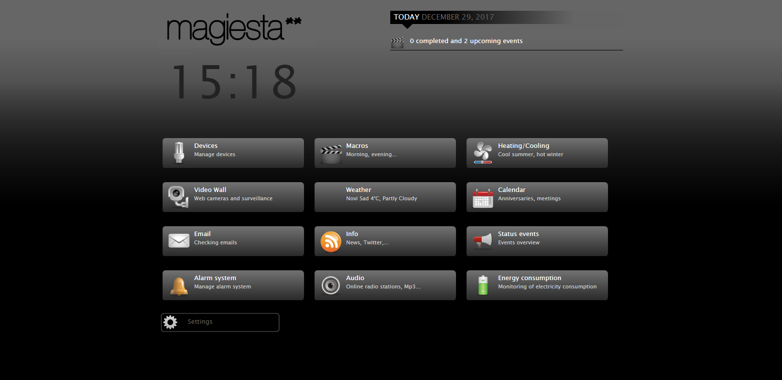 Magiesta home page