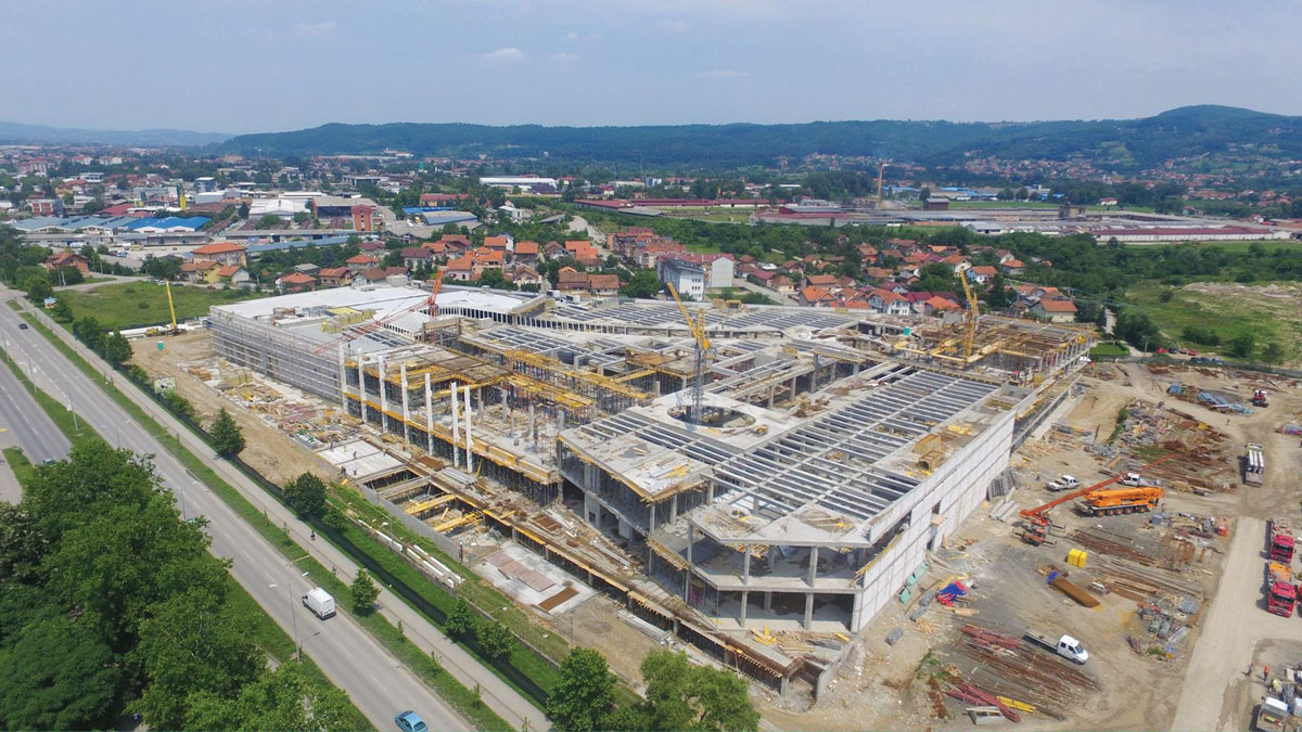 Širbegović - izgradnja objekta Delta City - Banja Luka, Bosna i Hercegovina