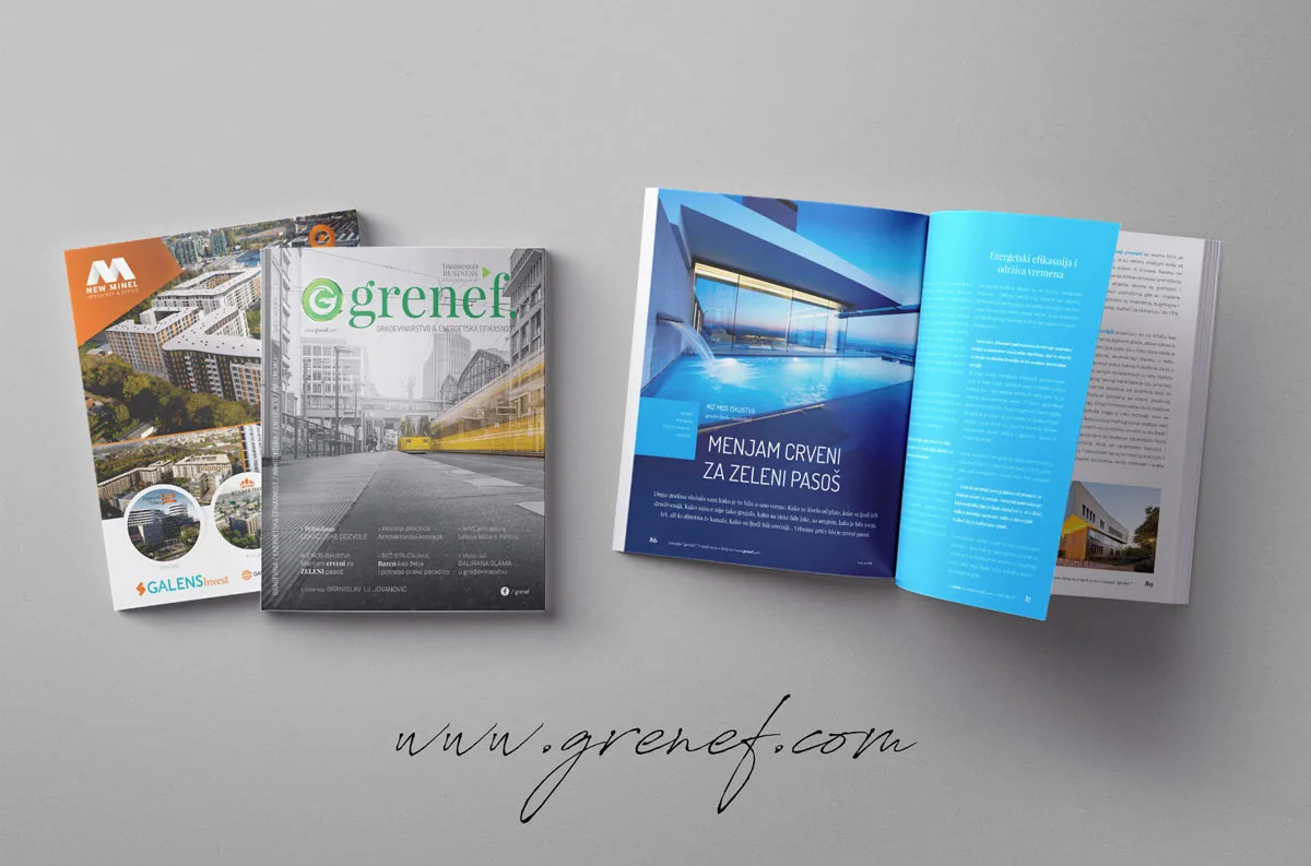 Časopis GRENEF - građevinarstvo & energetska efikasnost, broj 5, april 2019