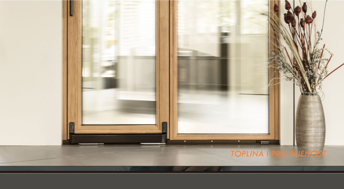 Luksuzni sistemi u kombinaciji aluminijum-drvo W-THERM 104