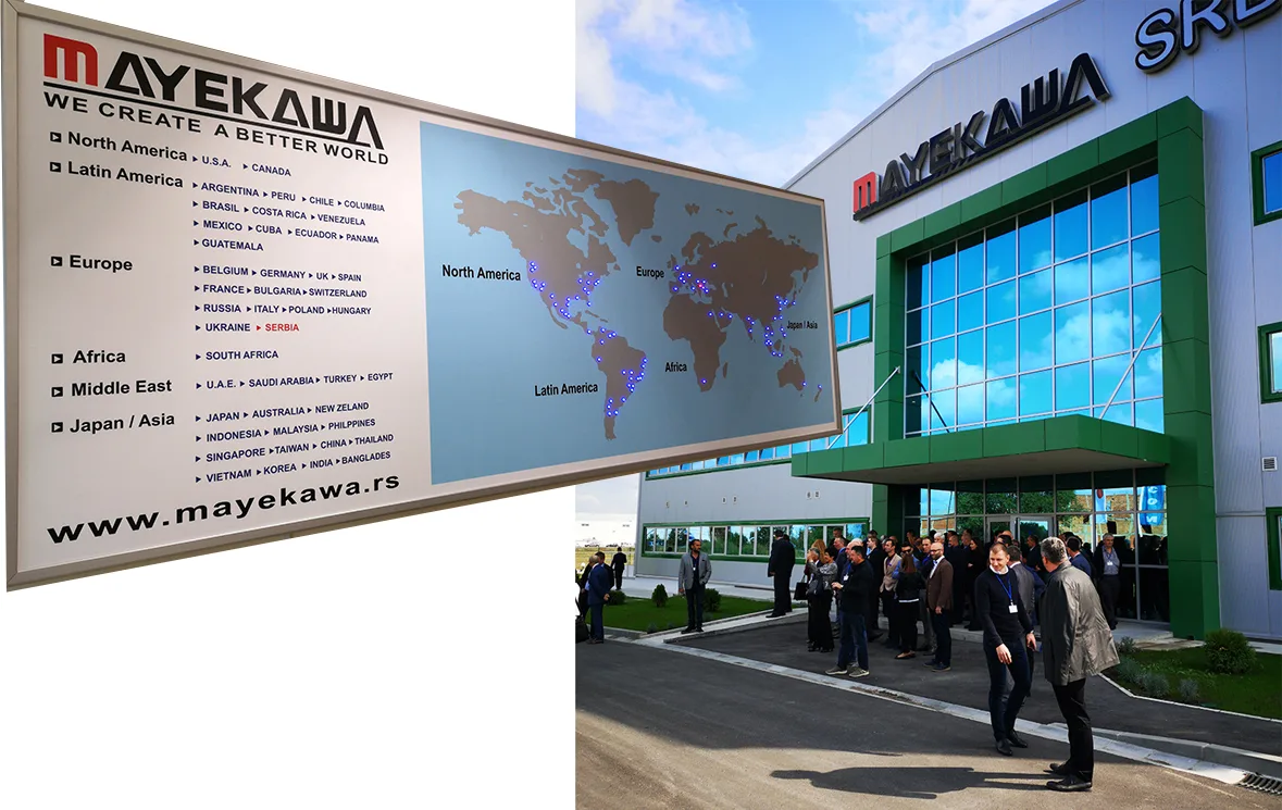 Kompanija „Mayekawa“ posluje na svim kontinentima