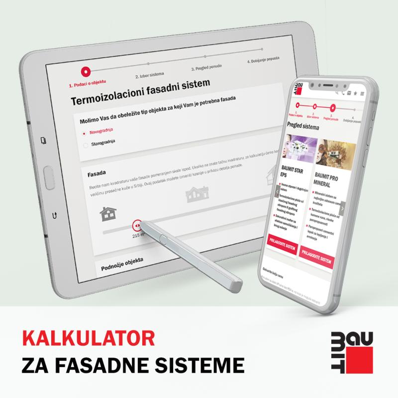 Kalkulator za fasadne sisteme