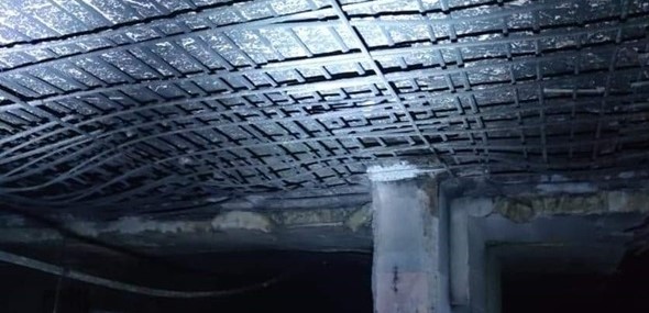 armirano betonski plafon