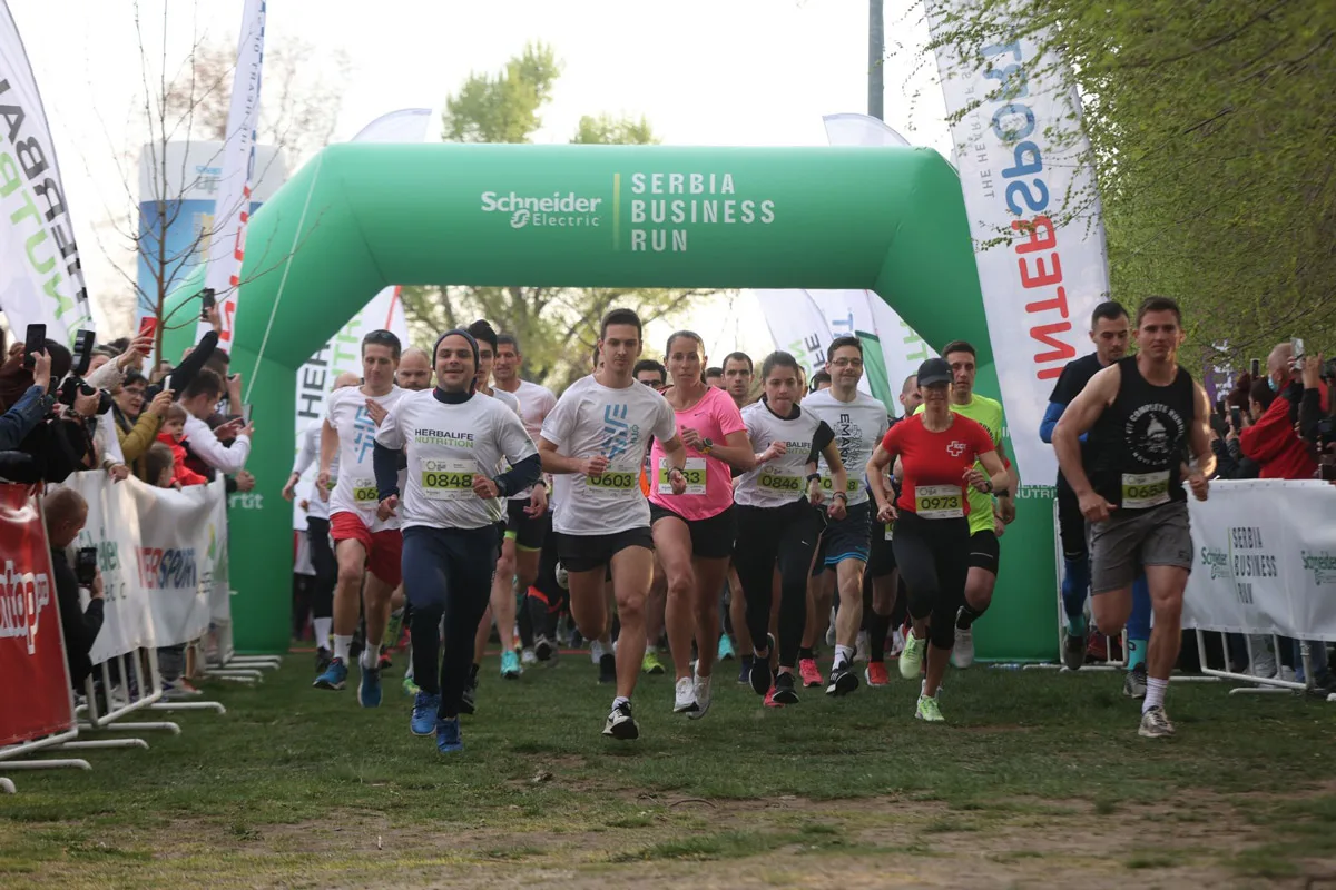 Start trke u Novom Sadu Schneider Electric Serbia Business Run