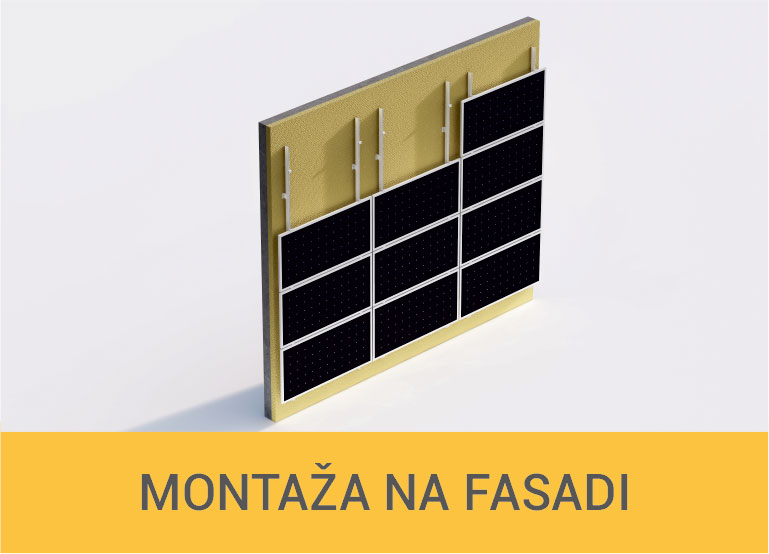 Solarni sistem - montaža na fasadi