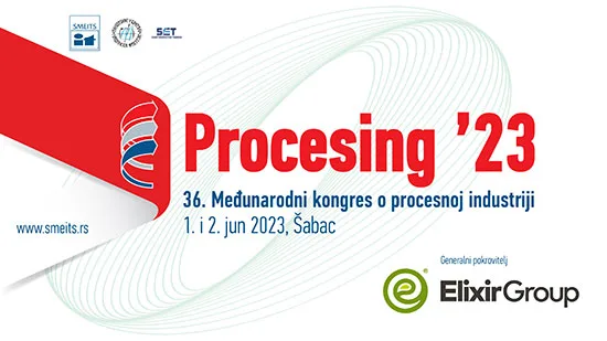 Procesing '23 je trideset šesti Međunarodni kongres o procesnoj industriji koji organizuje Društvo za procesnu tehniku