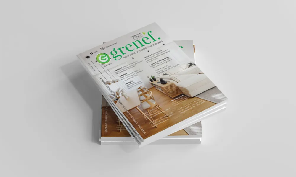 Časopis GRENEF - građevinarstvo & energetska efikasnost, broj 21, april 2023