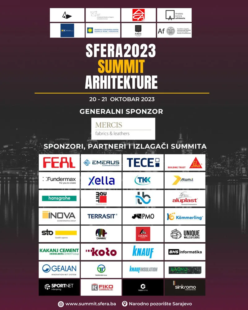 Izlagači summita na Regionalnom Summitu arhitekture Sfera 2023