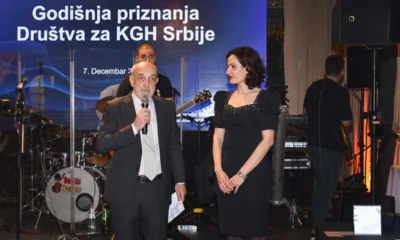 Dodelu godišnjih priznanja Društva za KGH Srbije vodili su prof. dr Milovan Živković i doc. dr Milena Otović