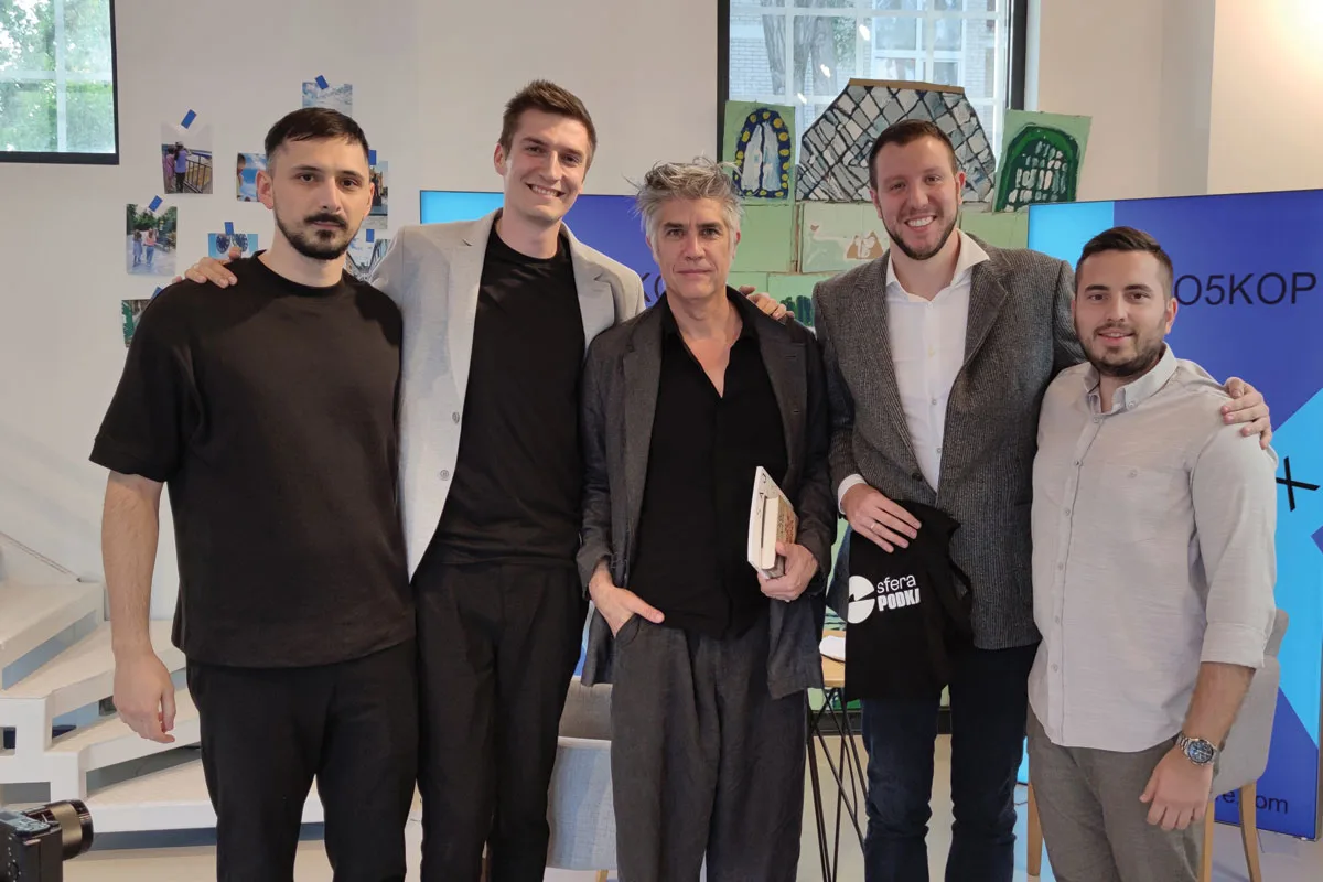 Denis Turanović, Miljan Salata, Alejandro Aravena, Igor Mikitišin i Nemanja Dačić (s leva na desno) / foto: SFERA