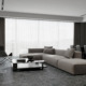 Terra Grigio Scuro 120x60 keramičke pločice u enterijeru dnevne sobe / foto: Tilezza