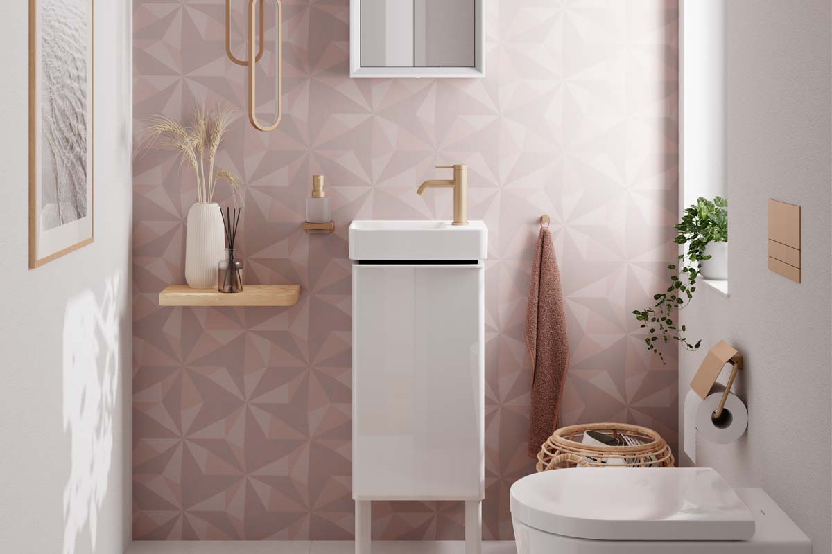 Slavina Tecturis u enterijeru kupatila / foto: Hansgrohe