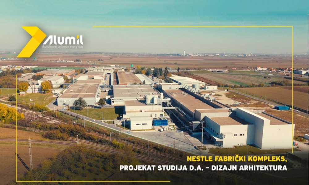 Alumil sistemi na fabričkom kompleksu Nestle kompanije / foto: Alumil