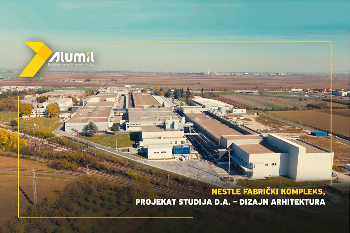 Alumil sistemi na fabričkom kompleksu Nestle kompanije / foto: Alumil