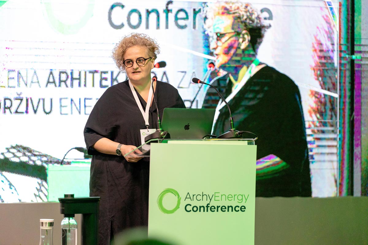 Arhitektica Milka Gnjato na otvaranju sajma i stručne konferencije ArchyEnergy 2025 / foto: ArchyEnergy