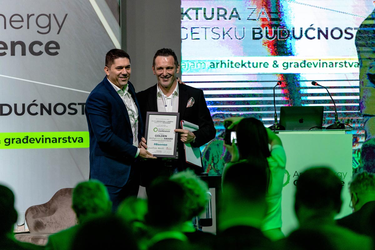 Dodela nagrade za najbolji štand na stručnoj konferenciji i sajmu ArchyEnergy 2025 / foto: ArchyEnergy