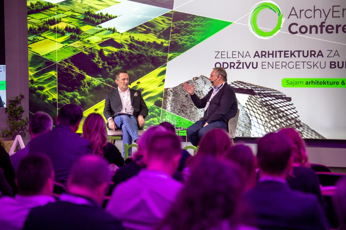 ZLATNI INTERVJU - Predrag Rađen, osnivač konferencije ArchyEnergy i Dejan Racić, regionalni zastupnik za Balkan, Porcelanosa Grupo / foto: ArchyEnergy