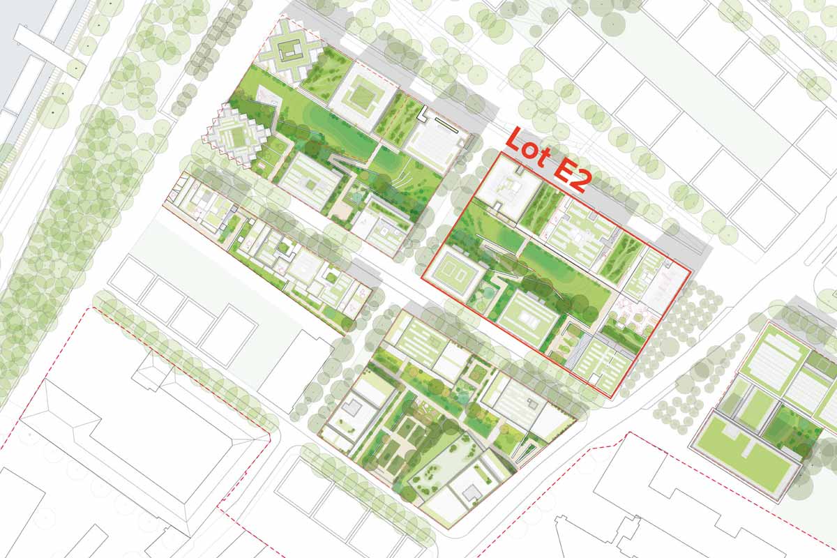 Ilustracija Athletes' Village, Paris / CoBe Architecture and Paysage, cobe.fr