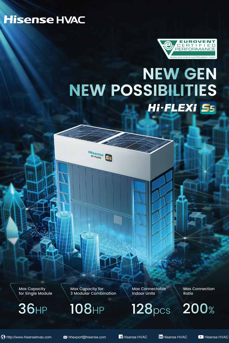 Hi FLEXi S5 nova serija Hisense VRF uređaja / foto: DELTA TERM