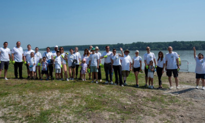 Zeleni ambasadori kompanije ALUMIL očistili obalu Dunava u Novim Banovcima / foto: ALUMIL