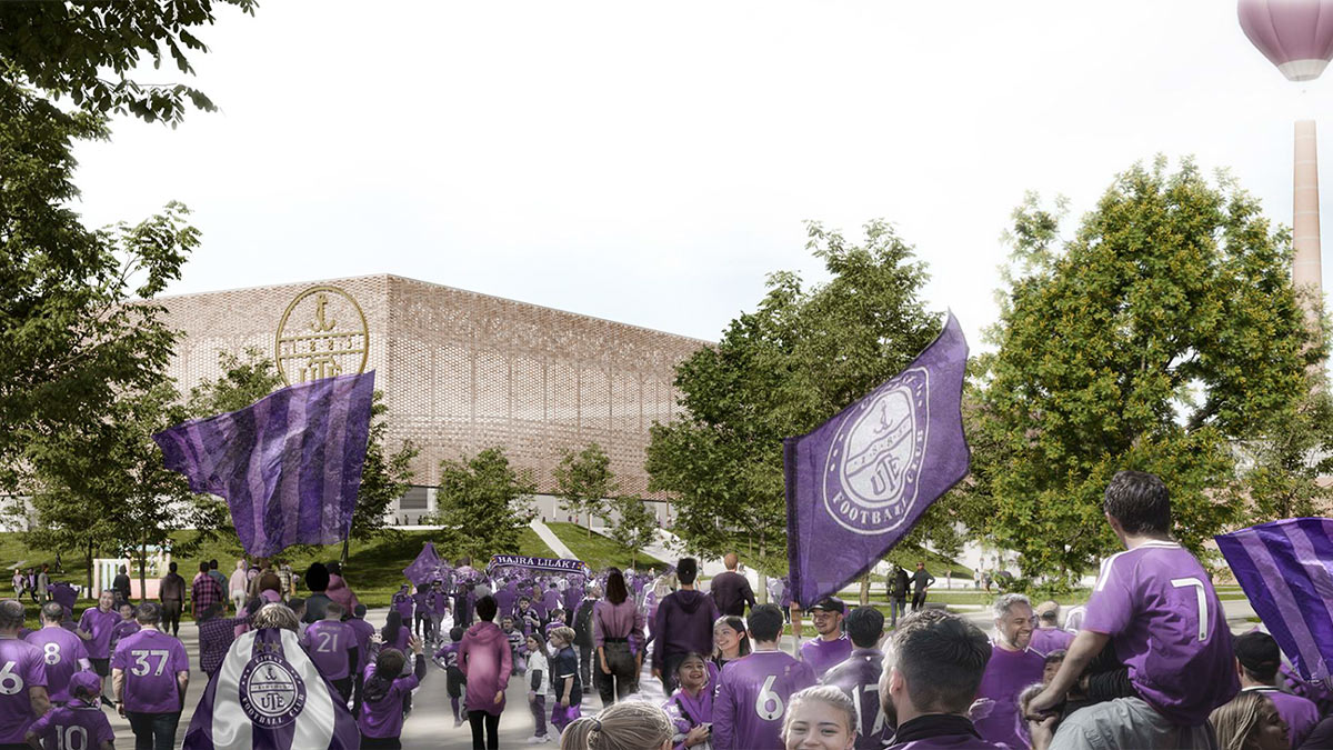 Eksterijer novog stadiona Újpest FC / 3D vizualizacija: Újpest FC
