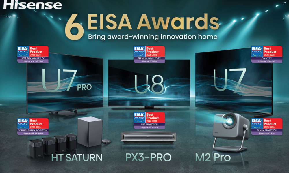 6 EISA nagrada za Hisense na IFA 2025 sajmu