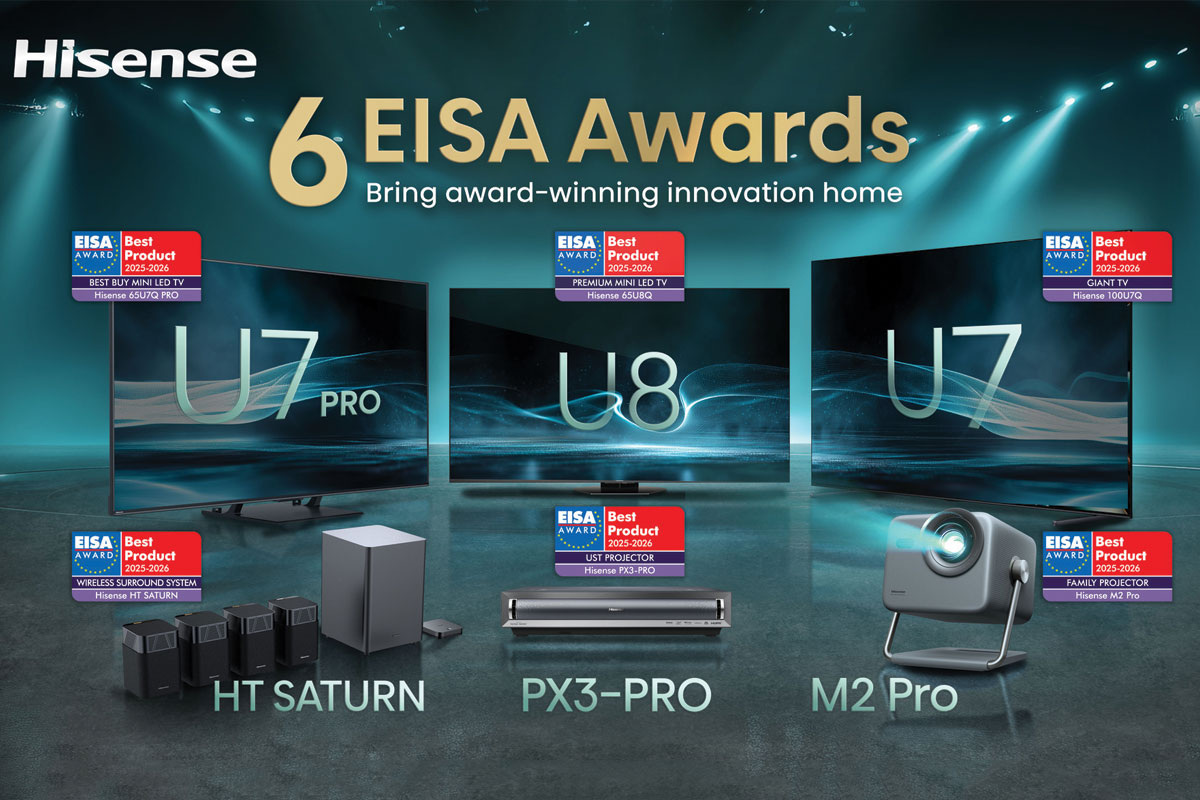 6 EISA nagrada za Hisense na IFA 2025 sajmu