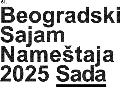 Beogradski sajam nameštaja 2025 logo