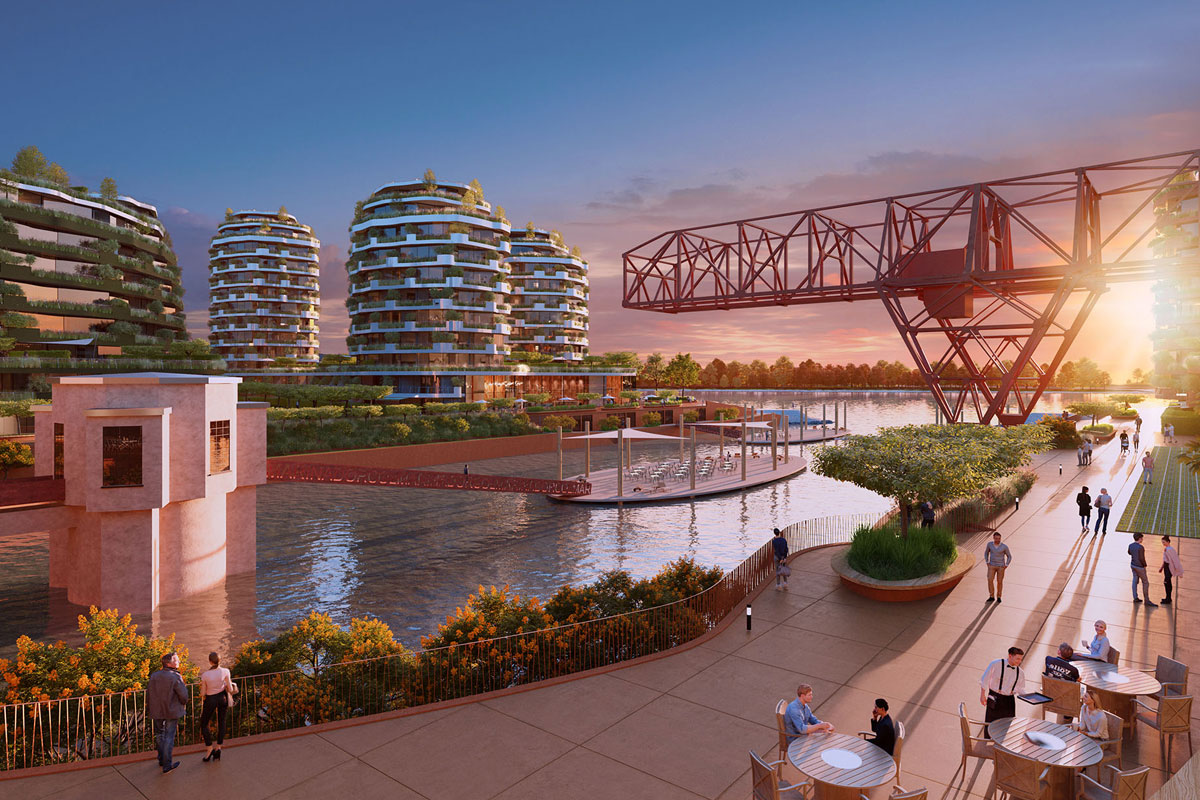 Projekat Marina Dorćol, obala / render: Proficheck