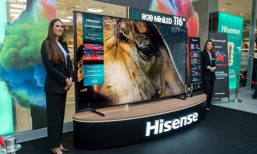 Premijera Hisense 116UXQ televizora / foto: Hisense