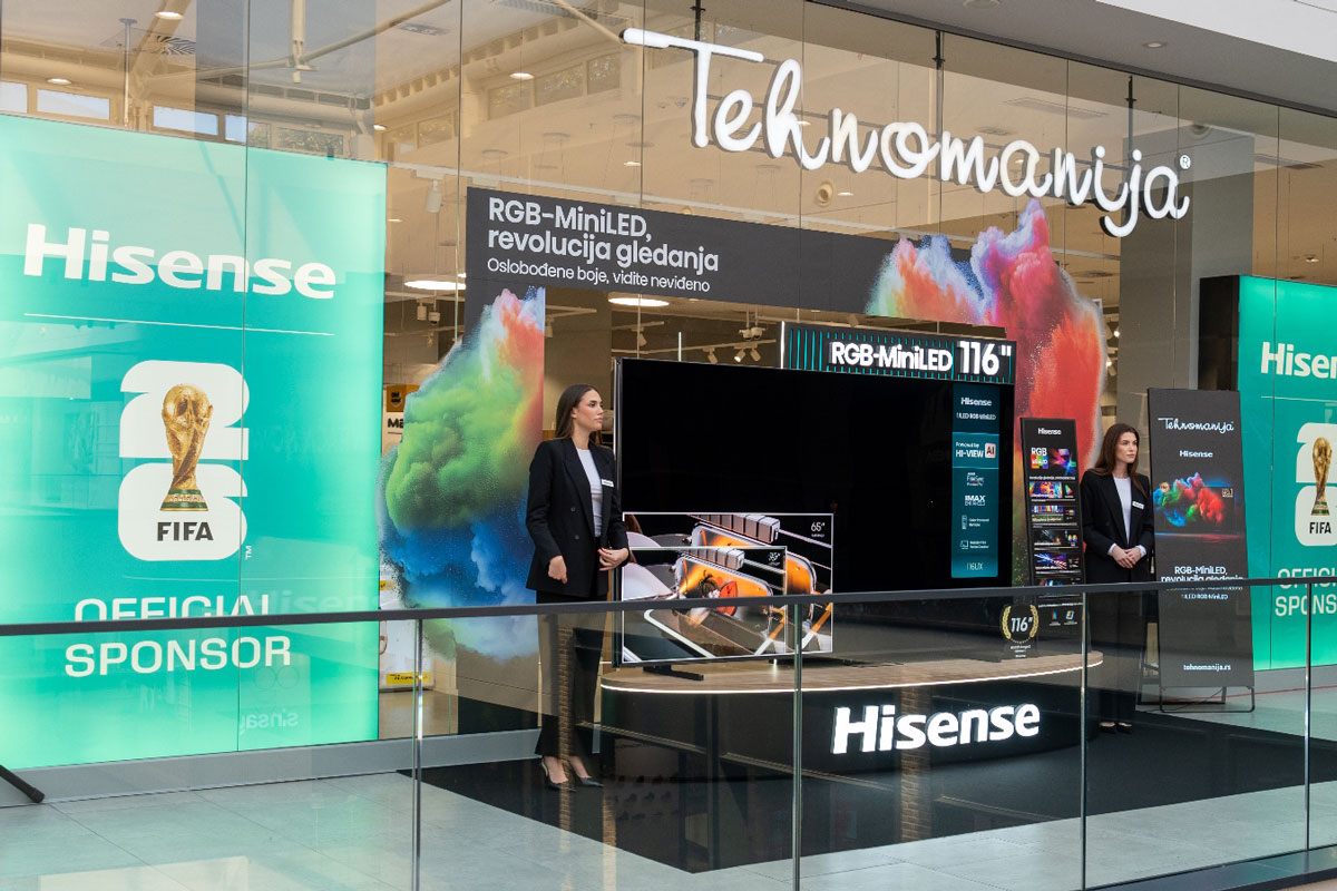 Hisense Hisense 116UXQ televizor premijerno u Tehnomaniji / foto: Hisense
