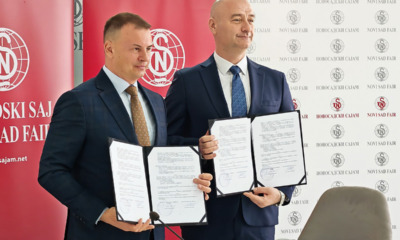 Pokrajinski sekretar za privredu i turizam dr Nenad Ivanišević i generalni direktor Novosadskog sajma mr Slobodan Cvetković