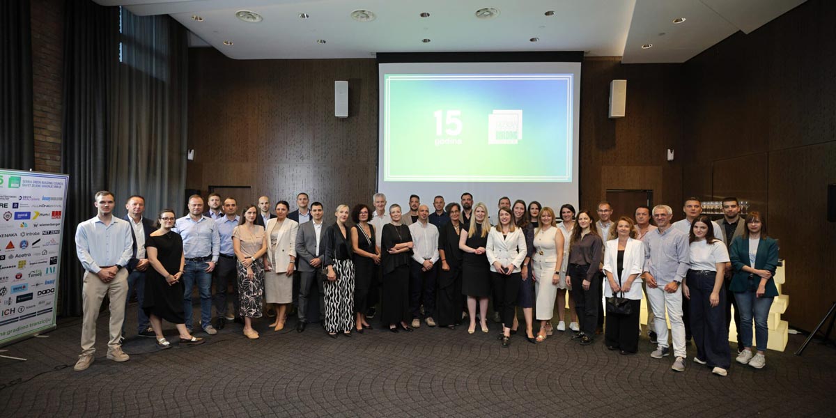 Posetioci na proslavi 15 godina postojanja Saveta zelene gradnje Srbije / foto: GBC Srbija