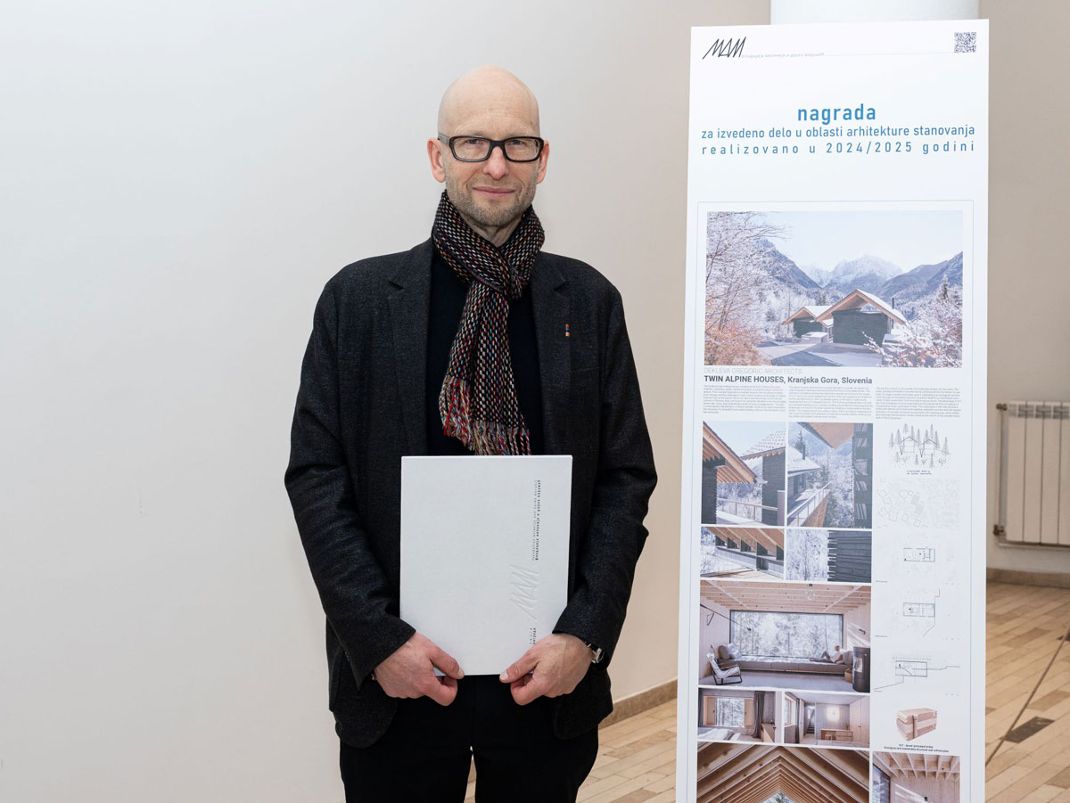 Aljoša Dekleva na dodeli nagrade / foto: Sofija Milinković