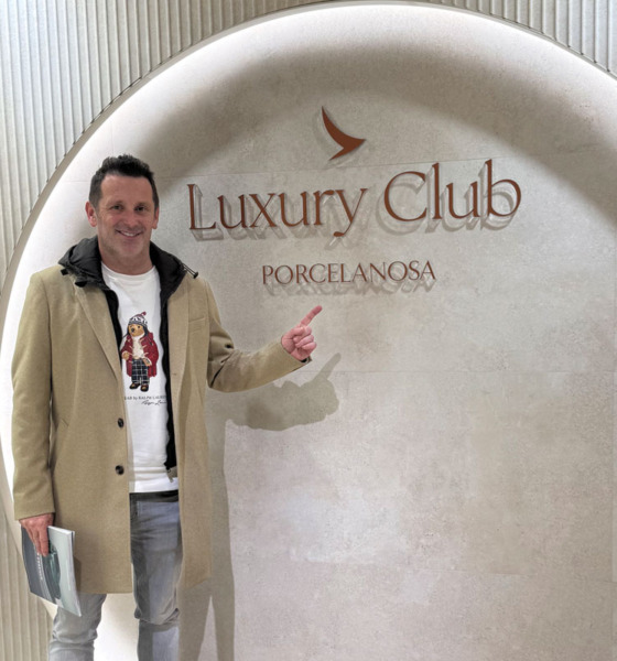 Predrag Rađen, urednik časopisa "grenef." u posetici Porcelanosa fabrike