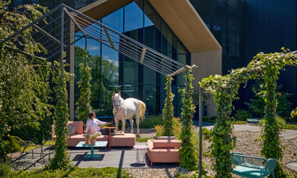 Eksterijer i izložbeni prostor sedišta kompanije Animo / foto: Luka Šarac
