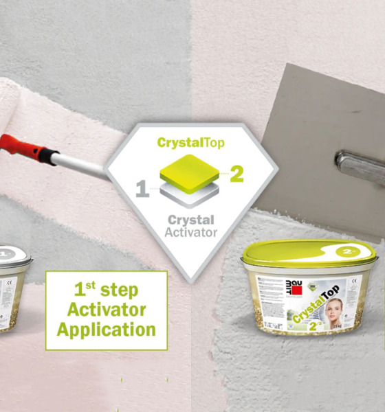 Koraci nanošenja Baumit CrystalSeta / foto: Baumit
