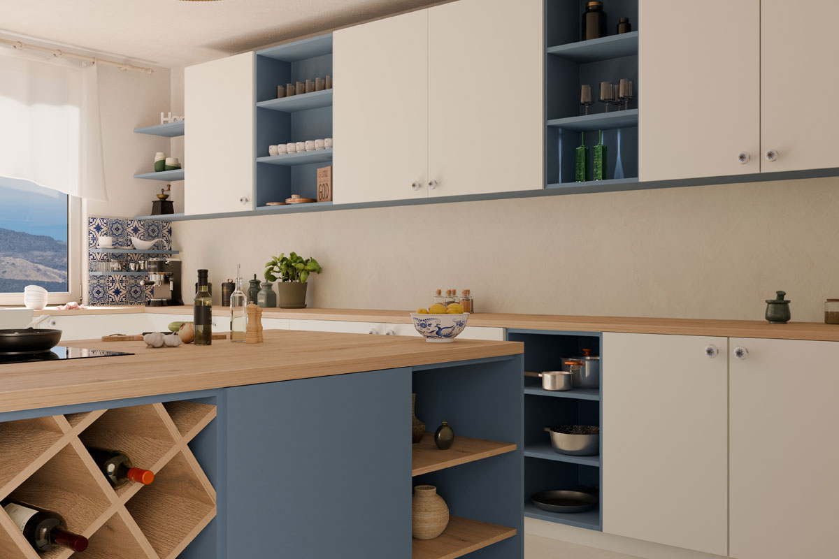 Egger radna ploča u enterijeru kuhinje / foto: Egger