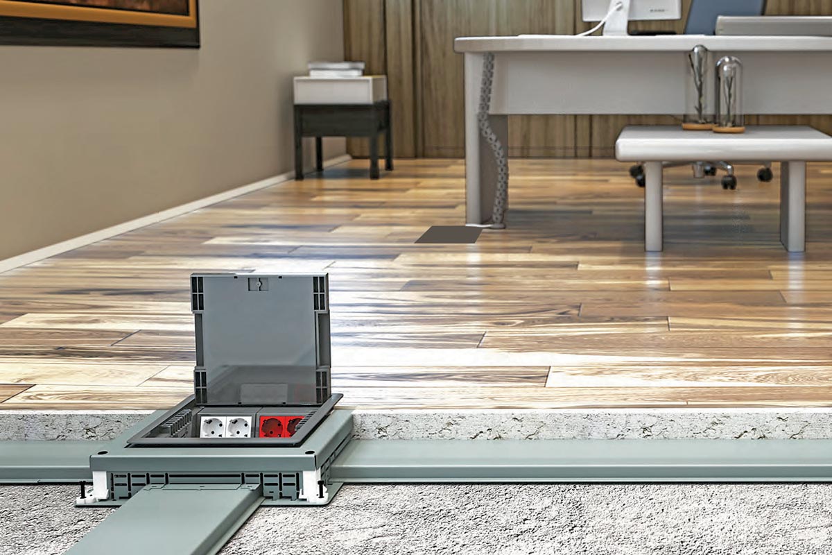 Podne instalacione kutije iz sistema Aling45