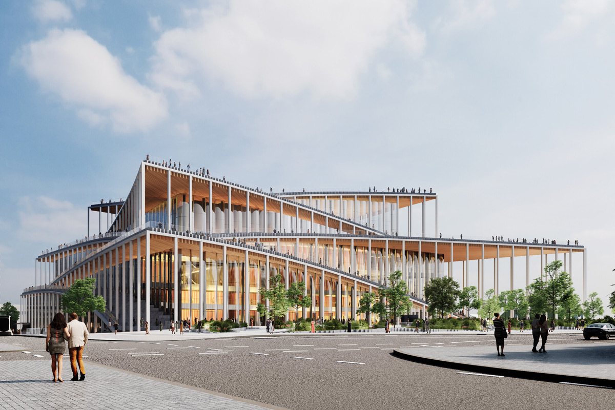 projekat: Vltavska filharmonija / autor projekta: BIG - Bjarke Ingels Group / 3D vizualizacija: BIG - Bjarke Ingels Group