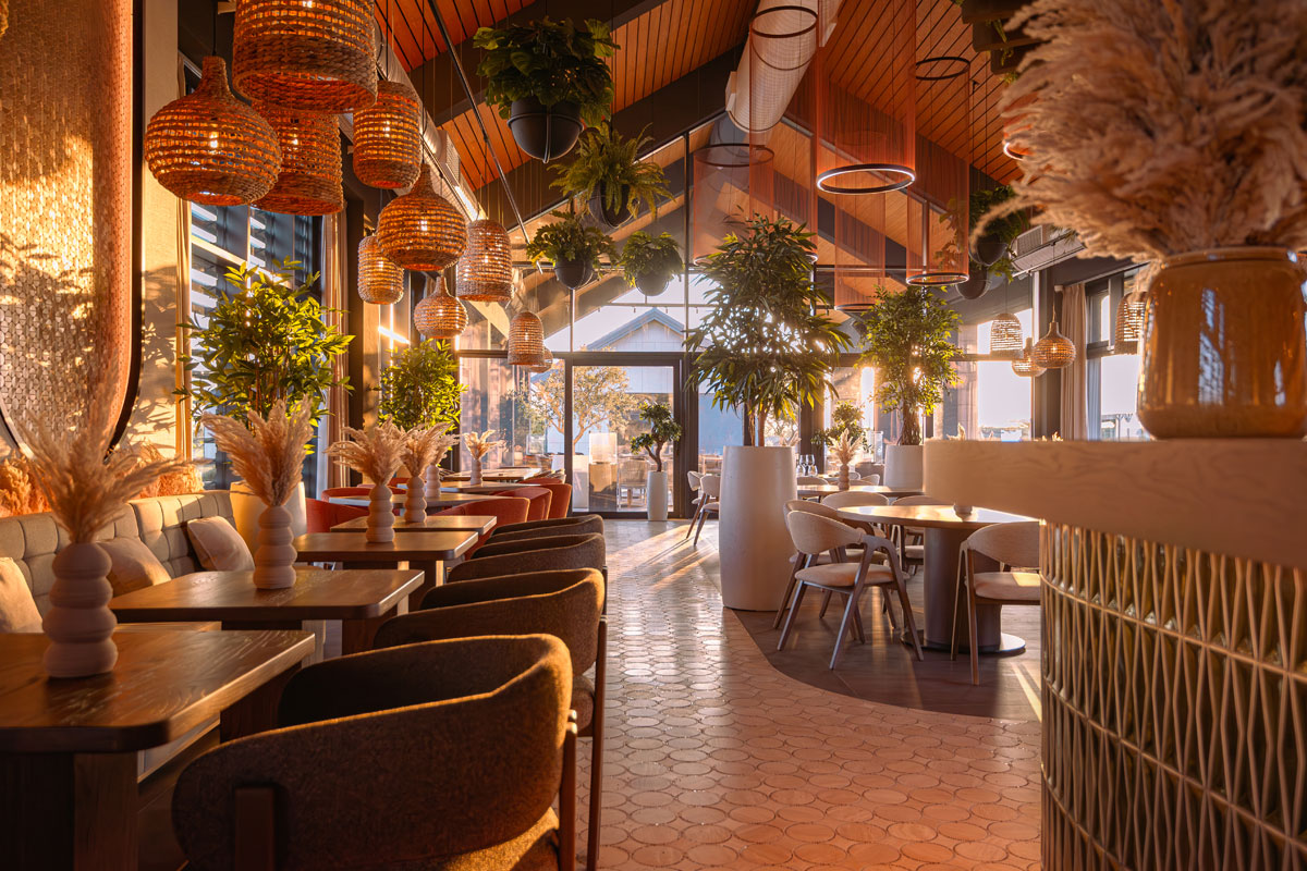 projekat: KOTA 111, uređenje enterijera restoranskog dela / autor projekta: Studio Horkruks / foto: Jovana Todorović