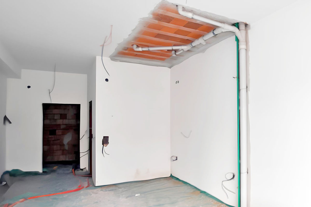 Slika 2 - Primer promene namene prostorija kada je izmenom projekta soba pozicionirana ispod kupatila / foto: Privatna arhiva