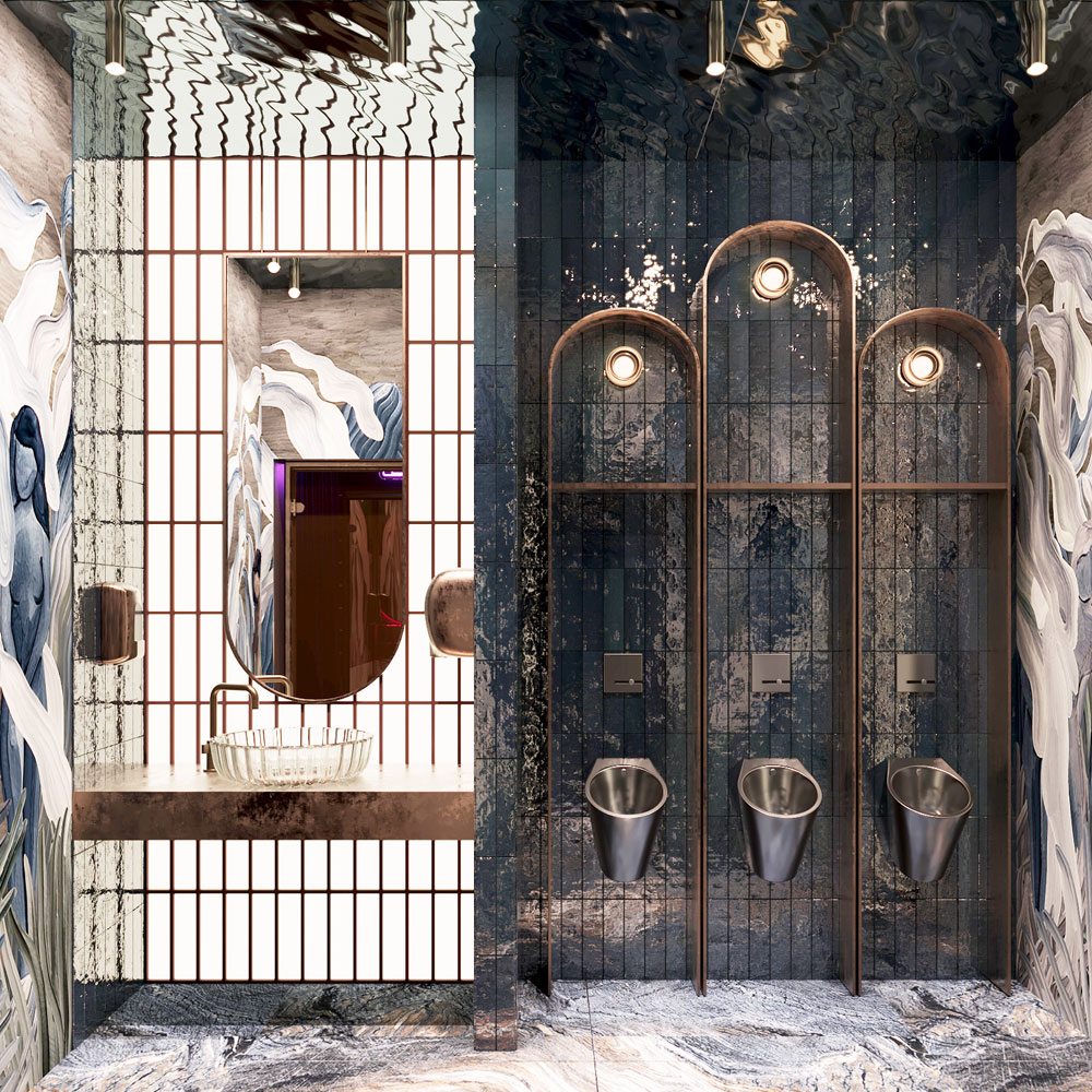 projekat: Javni toalet kafiÄa u NiÅ”u, muÅ”ki wc / autor projekta: WDA Architects / 3D vizualizacija / WDA Architects