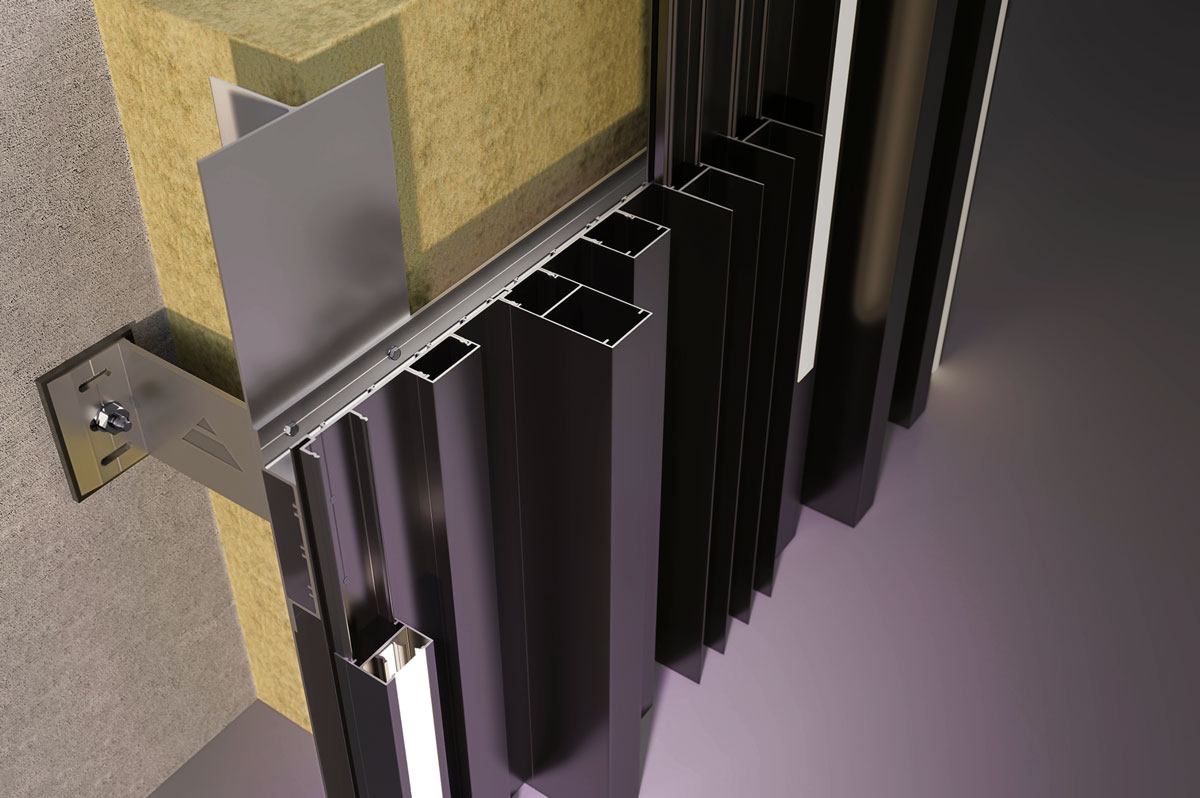 Tehnomarket CLAD aluminijijumski sistemi, presek / foto: Tehnomarket