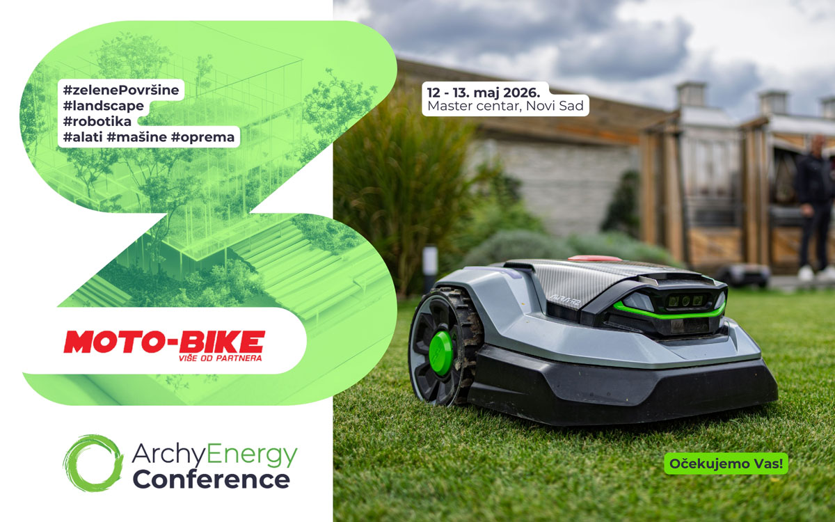 Pametno održavanje zelenih površina: Moto-Bike na ArchyEnergy 2026