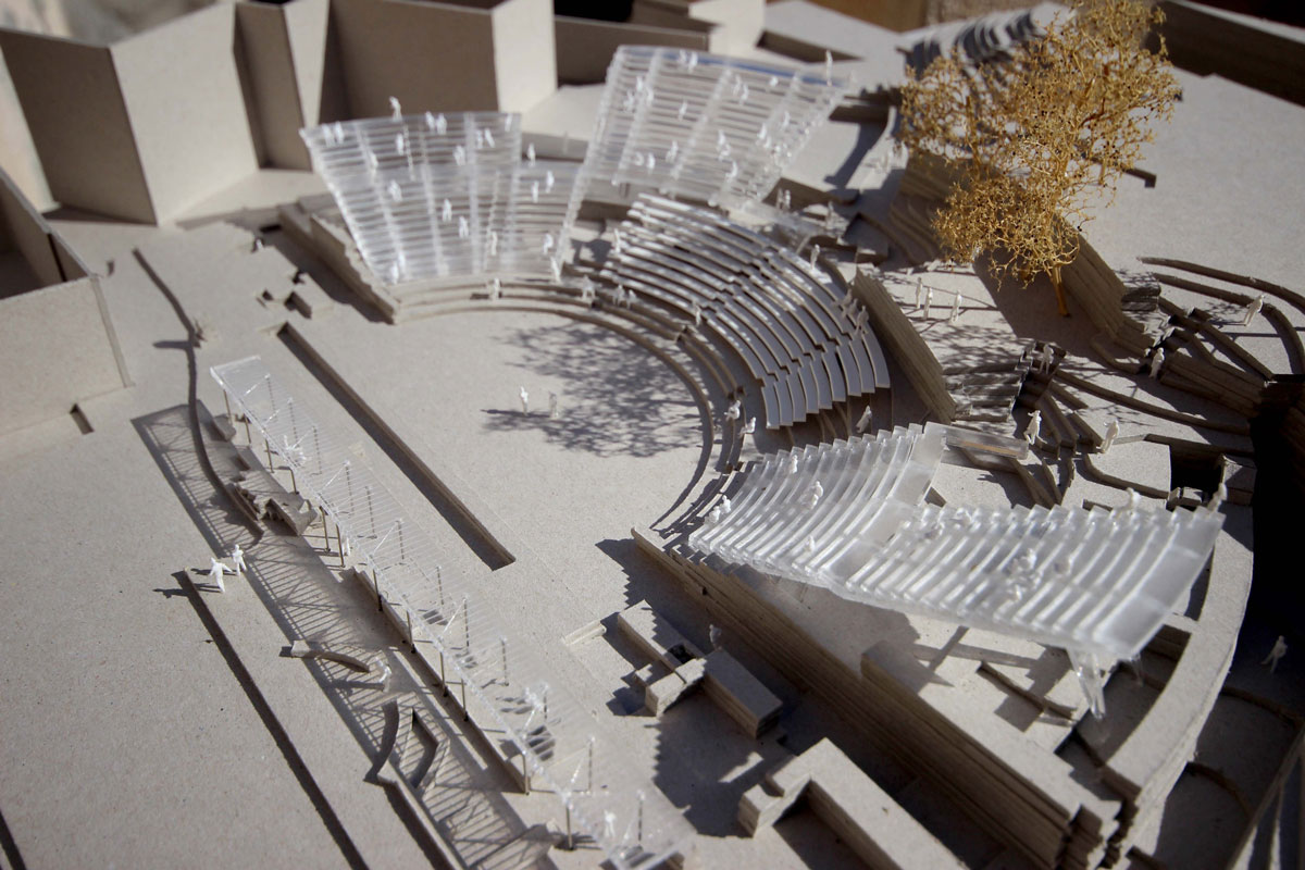 Rekonstrukcija Roman Theatre, model Emil Jurcan / foto: Bas Princen
