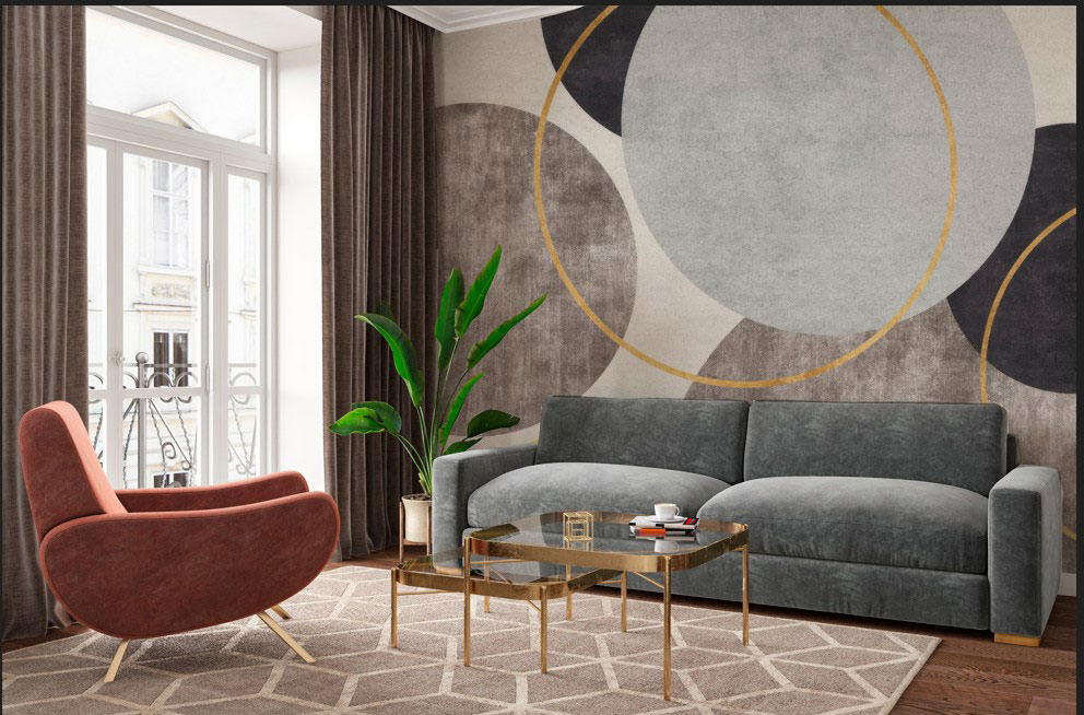 Tapete u enterijeru dnevne sobe / foto: mojetapete.rs