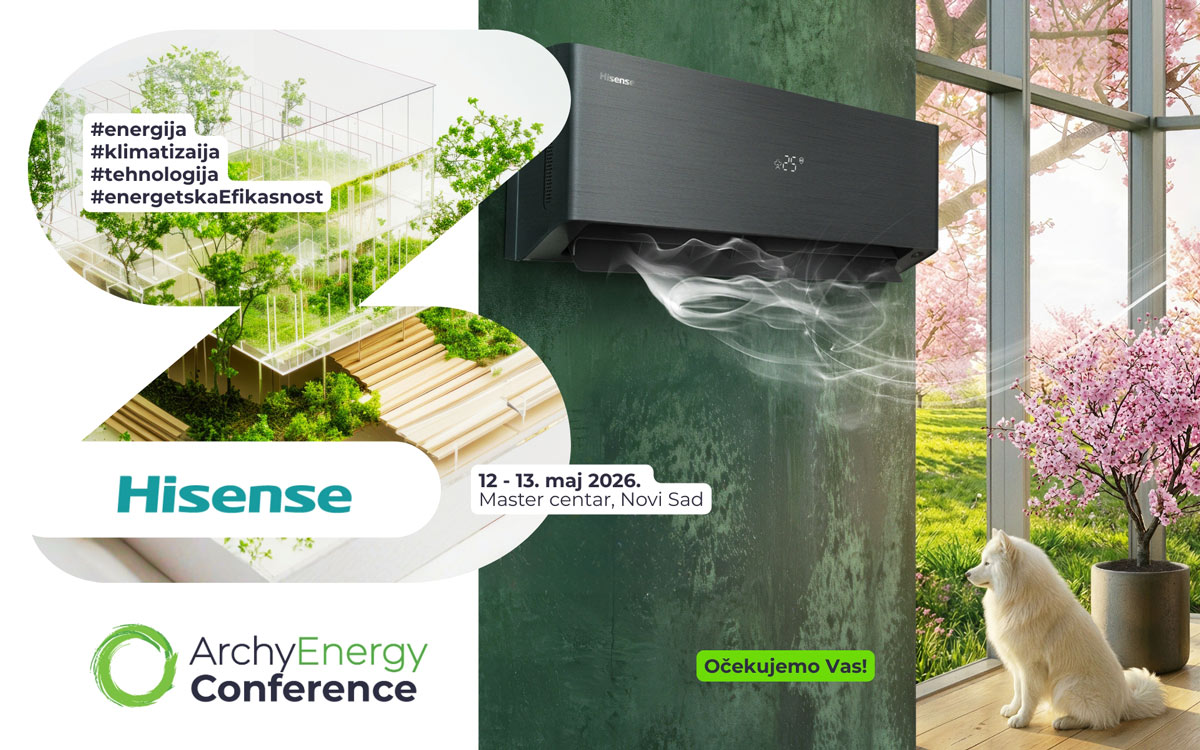 Hisense HVAC sistemi na stručnoj konferenciji i sajmu ArchyEnergy 2026